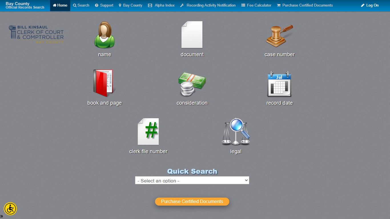 Landmark Web Official Records Search - Bay County Clerk of ...